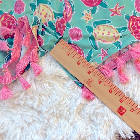 Simply Southern Turtle Tassel Trim Shorts - Picture 4 of 5